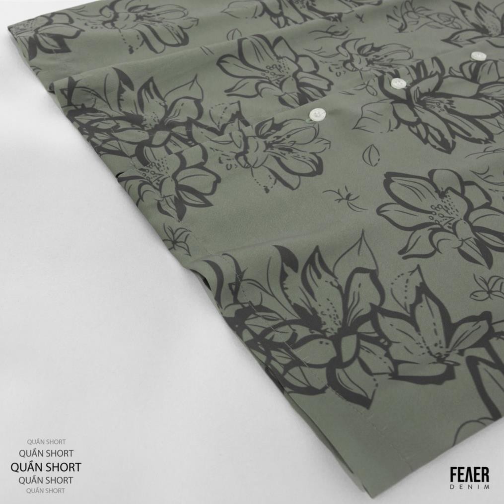 Áo sơ mi nam Cổ bẻ họa tiết hoa xám Florida chất Lụa chéo thoáng mát - Cao Cấp DENIM [Hàng Bao Đẹp] | BigBuy360 - bigbuy360.vn