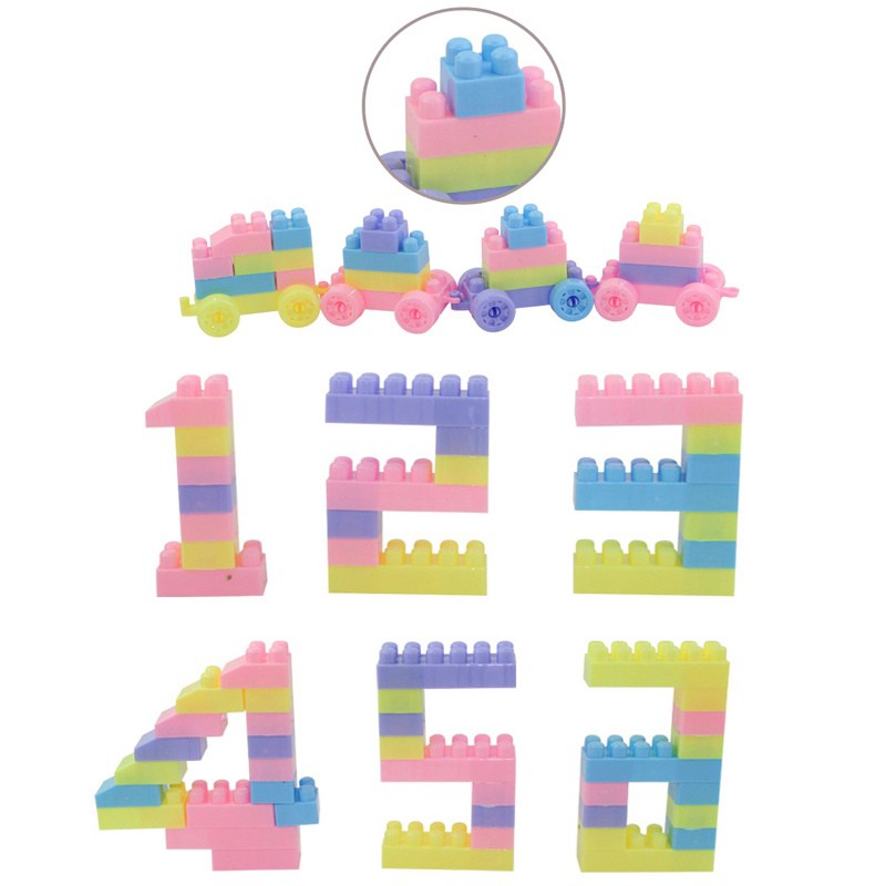 Set 100 / 260 / 416 khối đồ chơi lắp ghép mini cho bé
