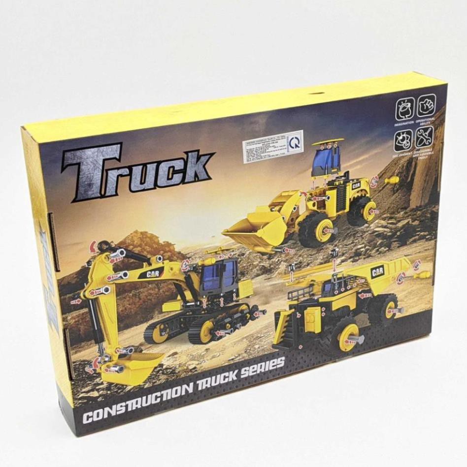 LEGO 180 miếng ghép - Lắp ráp xe múc công trình