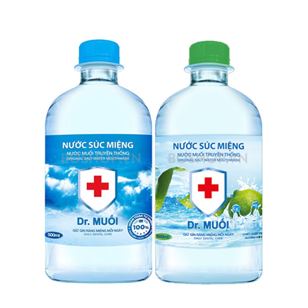 Nước súc miệng DR.Muối Vỏ chanh/ Truyền thống 1000ml