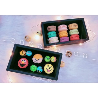 Set quà : 9Bánh macaron lớn kèm hộp
