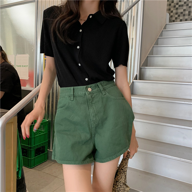 áo polo Ngắn Tay Form Rộng Thời Trang Theo Phong Cách Hàn Quốc Dành Cho Nữ | BigBuy360 - bigbuy360.vn