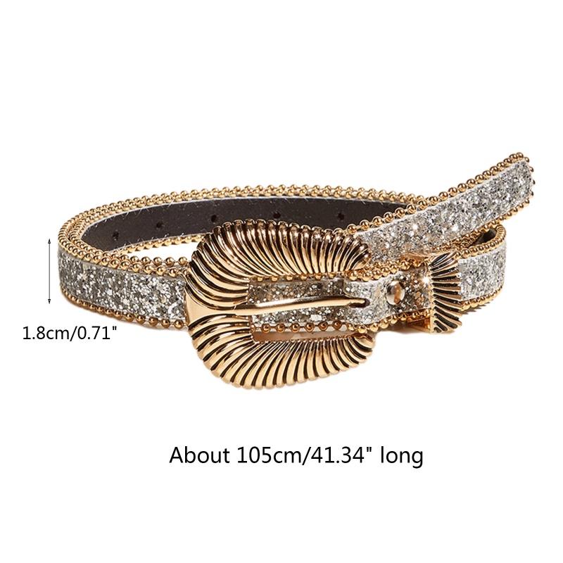 Thắt Lưng Đính Kim Sa Phong Cách Cao Bồi Cổ Điển Dành Cho Nữ