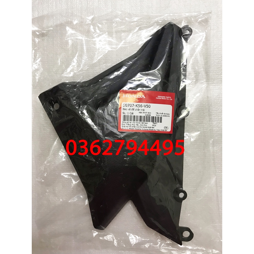 Nhựa nhám Ốp chân yếm chính/ Ốp bình ắc quy Winner X Zin chính hãng Honda