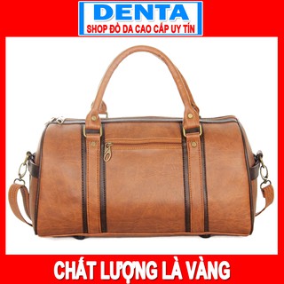 Túi xách du lịch cỡ trung da cao cấp denta tdl002dam