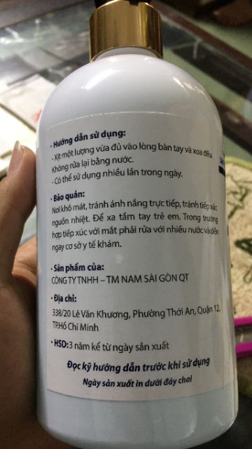 Dung dịch rửa tay khô Nano Bạc + Vitamin E - HONESTY - 500ml | BigBuy360 - bigbuy360.vn