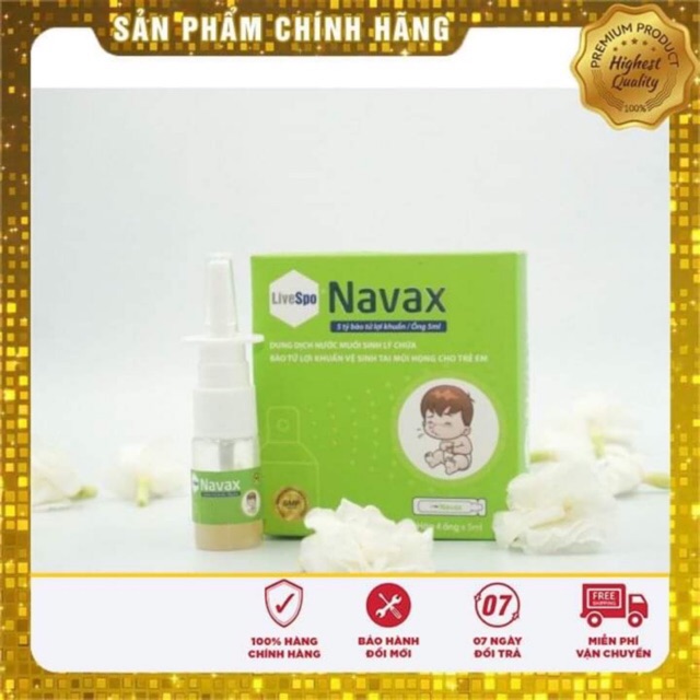 Livespo NAVAX - Xịt Mũi Tăng Đề Kháng Hô Hấp Cho Mọi Người ( Trẻ Sơ Sinh )