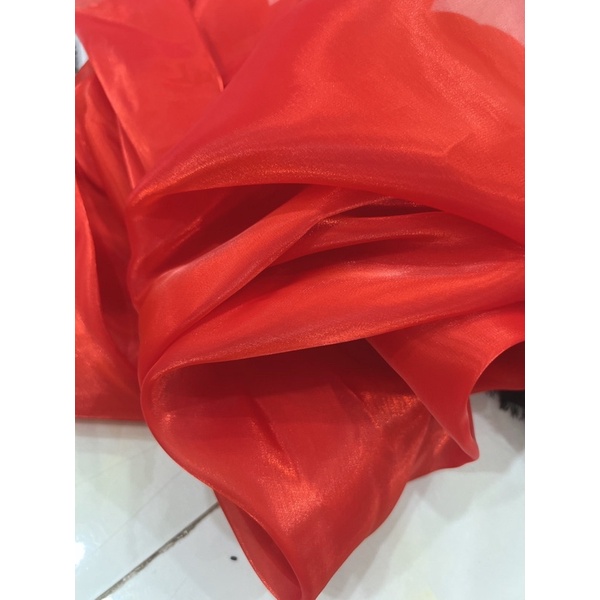 Vải Voan Tơ sống Organza óng ánh  khổ 1.5m