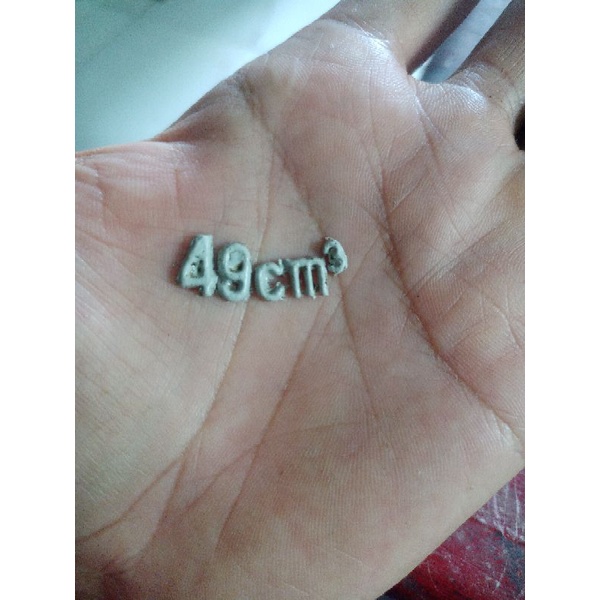 Số 49cm dán lòng xe máy, Số 49cc