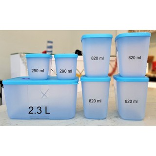 Bộ hộp trữ đông Freezermate 7 hộp có Nút ghi nhớ thời gian #FreeshipExtra 😍 #Tupperware- nhựa nguyên sinh
