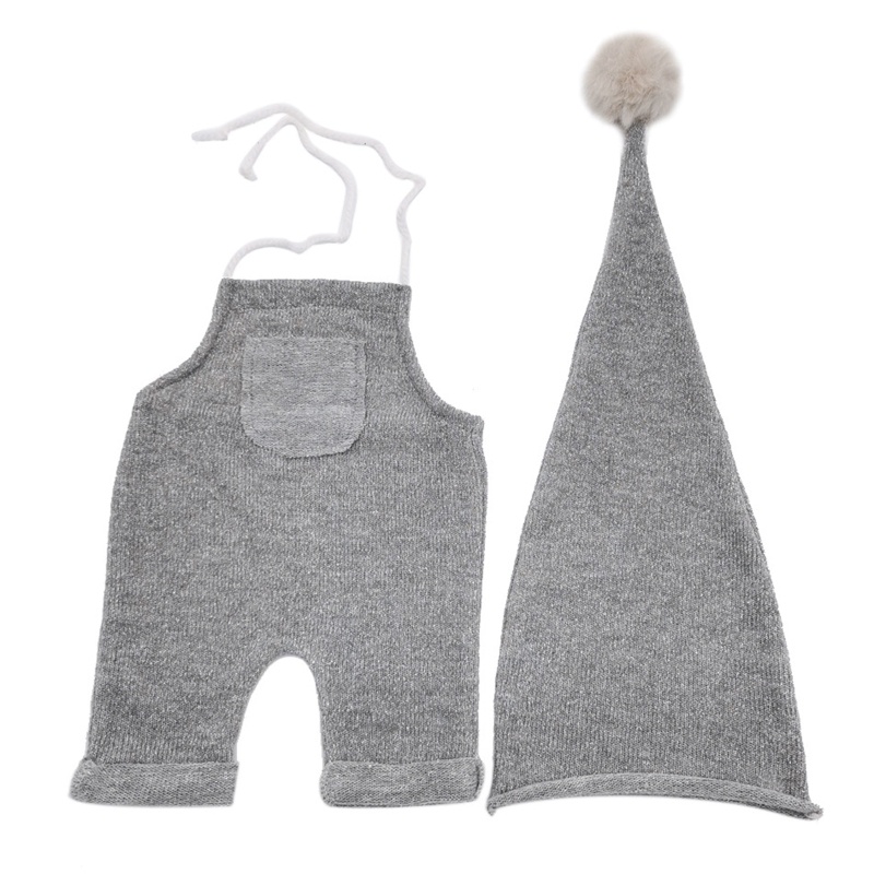 Set Đồ 2 Món Phụ Kiện Chụp Ảnh Sinh Nhật Gồm Mũ Và Quần Yếm Muslin Cho Bé
