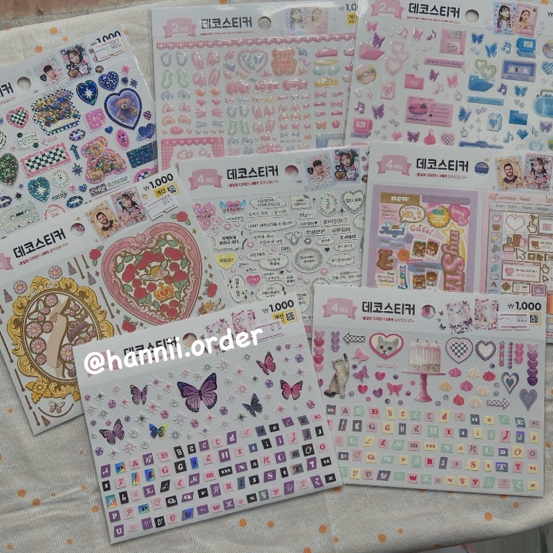 [DAISO HÀN] Sticker decor toploader siêu đỉnh