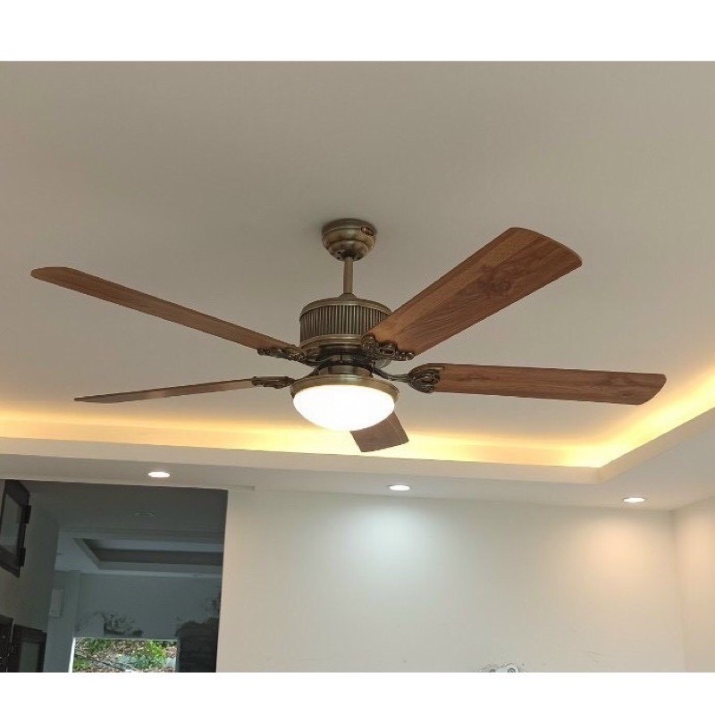 Quạt Trần-Quạt Trần Đèn Động cơ 105w  siêu khỏe Bảo Hành 10 năm