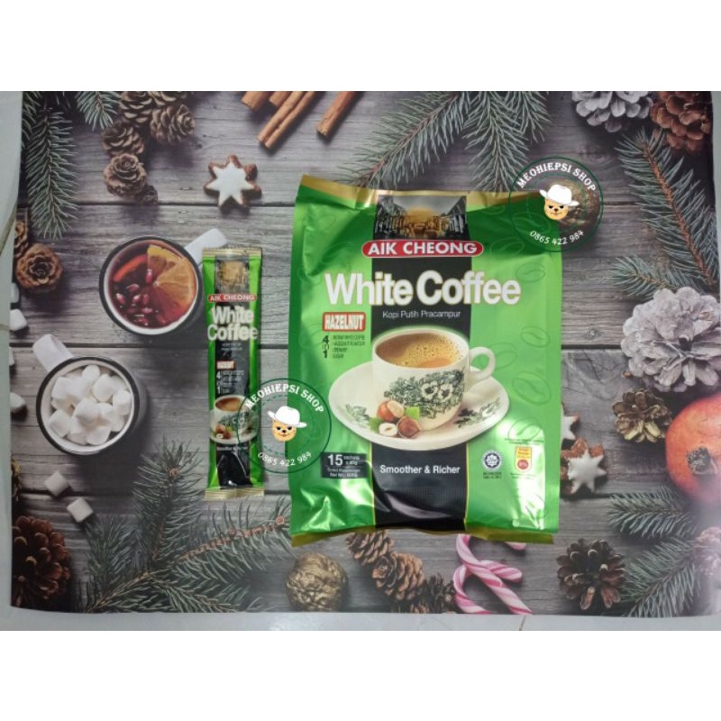 Cà phê trắng White Coffee Hazelnut 4 in 1 Cafe Malaysia Aik Cheong