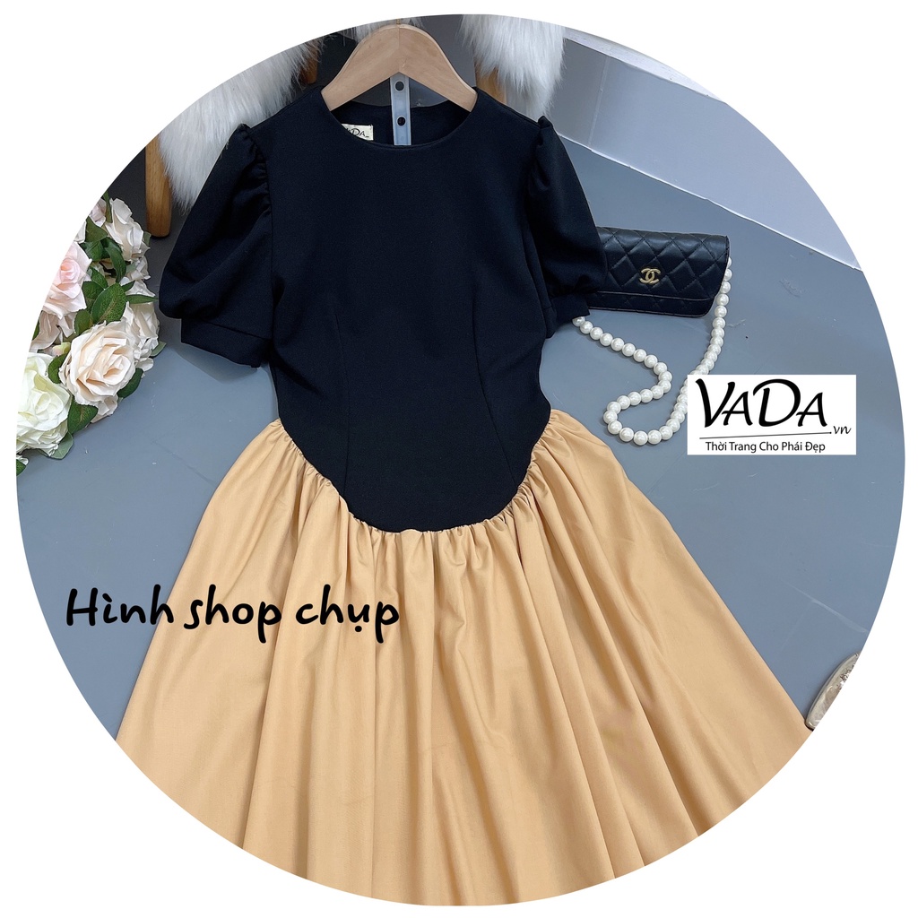 Đầm maxi đi biển cổ LỌ TRÒN  phong cách retro Pháp thời trang mới , đi dự tiệc , dạo phố  cho nữ -Thời Trang VADA (Đ83)