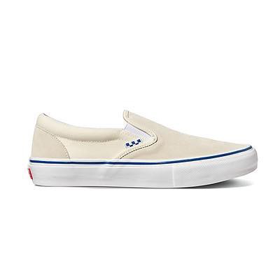 Giày Vans chính hãng -tông màu trắng ngà - cá tính - Full box - đế cao su có phủ lớp bóng - Slip On Skate - VN0A5FCAOFW