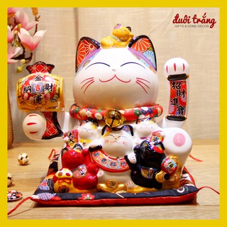 Mèo Thần tài Vẫy tay Mã 9/9 "Thương Quán Thịnh Vượng" 30cm ( Có size 25cm )