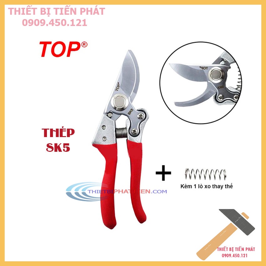 Kéo Cắt Cành Top 205mm NO-LU-V11 Thép SK5 Chính Hãng Taiwan