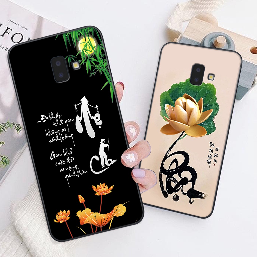 Ốp lưng Samsung Galaxy J6 PLUS in hình chữ tài chữ lộc, Cha Mẹ, bình an SIÊU ĐẸP