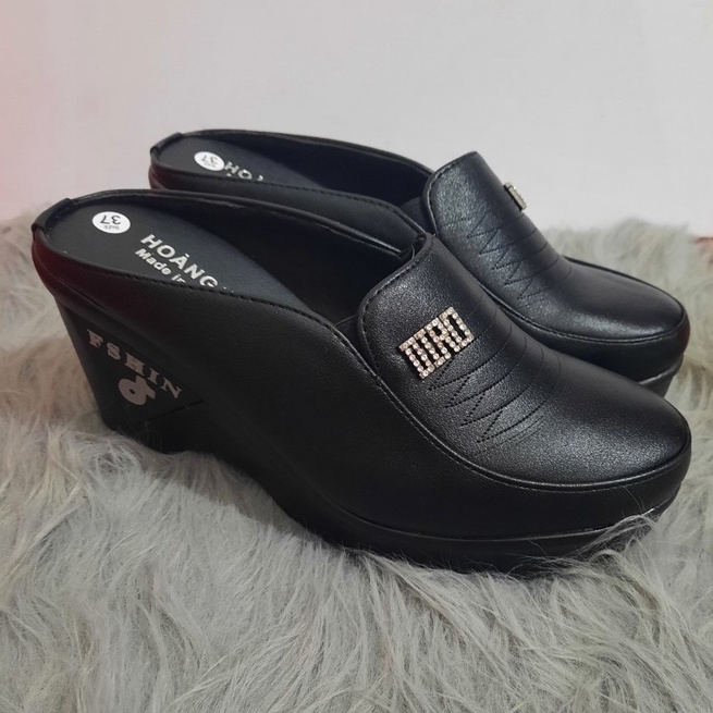 GIÀY SỤC DA NỮ GÓT VUÔNG 7CM ( ĐẶT TĂNG LÊN 1 SIZE Ạ )