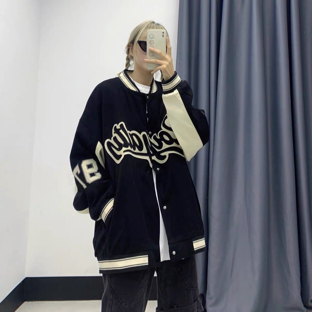 Áo khoác bomber ROYALY chất kaki 2 lớp chống nắng lạnh Streetstyle from rộng kiểu dáng unisex nam nữ  - GENZOO