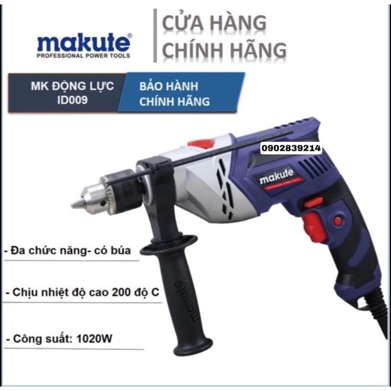 Máy khoan | Máy khoan động lực Makute | Công suất 1020W chuyên cày coing trình