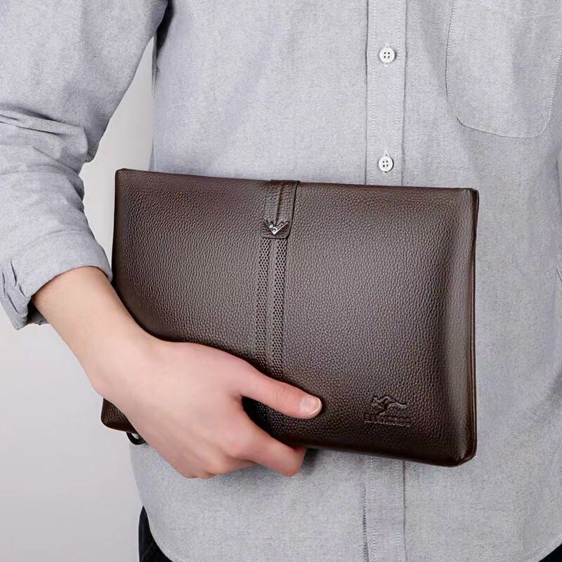 Ví cầm tay Clutch nam da bò nappa nhập khẩu - A&amp;ESHOP