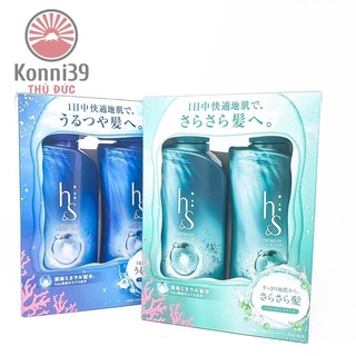 SET DẦU GỘI XẢ HS CỦA NỮ DÀNH CHO TÓC THƯỜNG, TÓC DẦU HƯ TỔN TRI GÀU ( 370ML) - HÀNG NHẬT NỘI ĐỊA, dùng được cho nam nữ