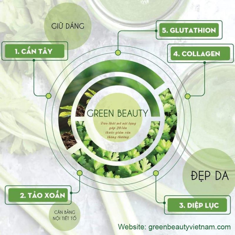 30 gói tặng 2 - [Chính hãng] Nước Ép Cần Tây Green Beauty