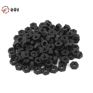 Bộ 100 Đinh Tán M3 Vite Di Duarsaggio In Nylon Dadi Nero Chất Lượng Cao G8V