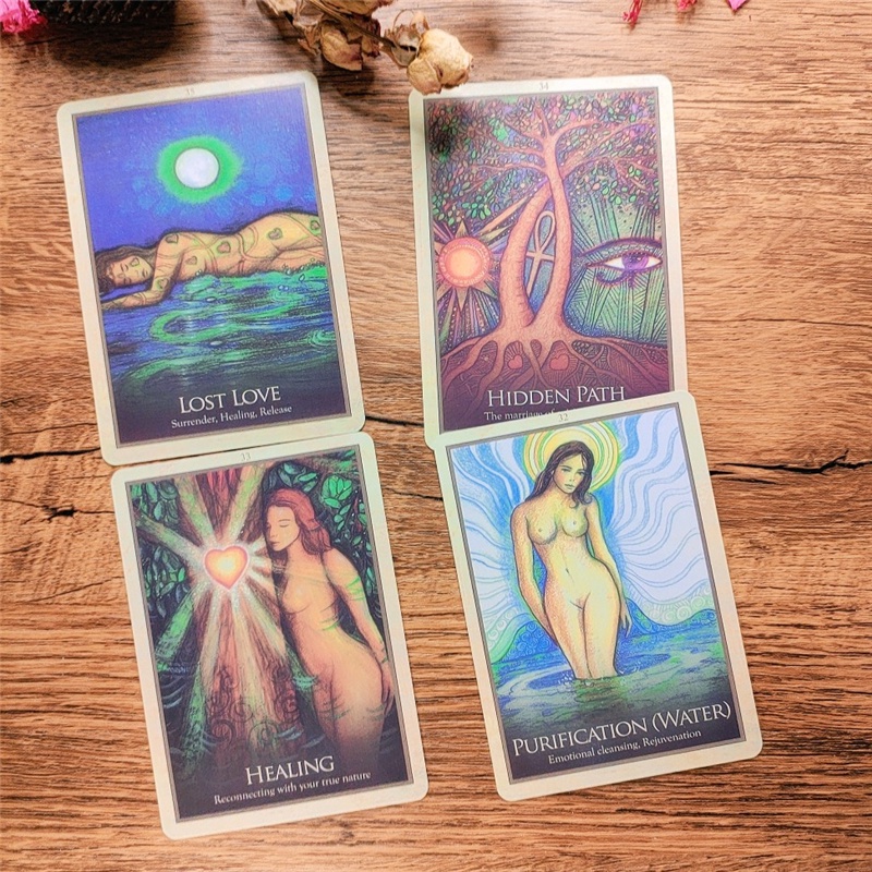 Gaia Oracle Tarot Deck Card Game Bộ Thẻ Bài Tarot Thiết Kế Dễ Thương Chuyên Dùng