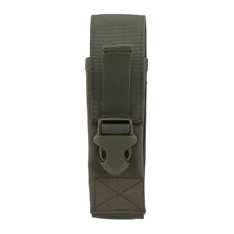 Túi đựng đèn pin bằng da + nylon phong cách quân đội tiện dụng cho cắm trại/ săn bắn