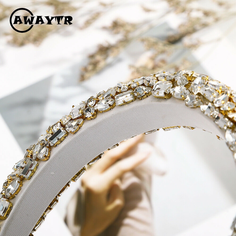 Băng đô đính đá lấp lánh thời trang cho nữ