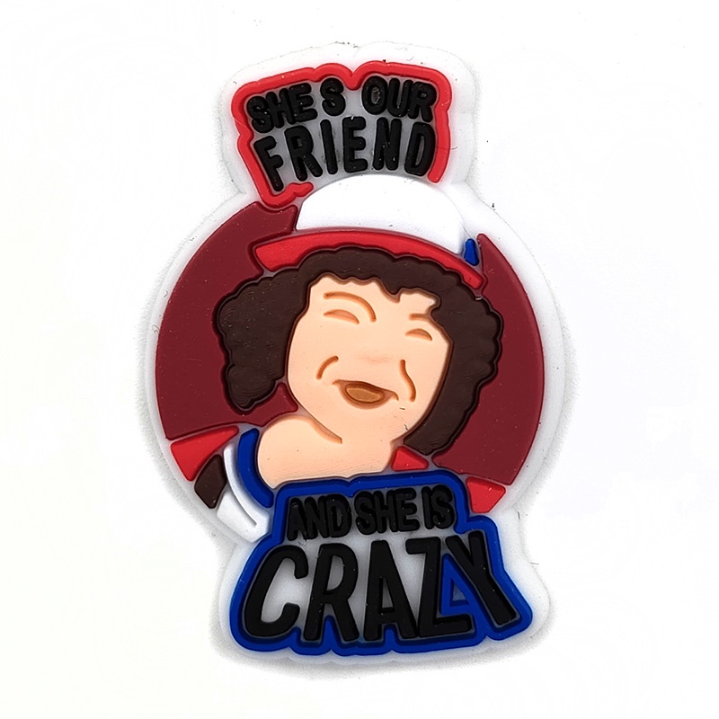 New Jibbitz Hoạt hình stranger things shoe charms crocs Pin decorate dép lê accessories DIY Có thể tháo rời Unisex