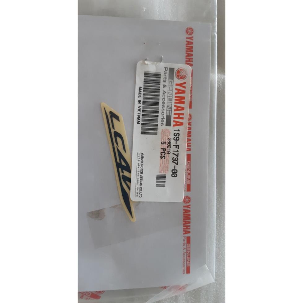 Tem chữ &quot;LC4V&quot; zin chính hãng Yamaha - Màu đen