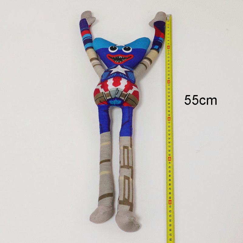 55cm/21.6in Poppy Playtime Marvel Dress Up Poppy Plush Toy Soft Stuffed Doll Kid Gift