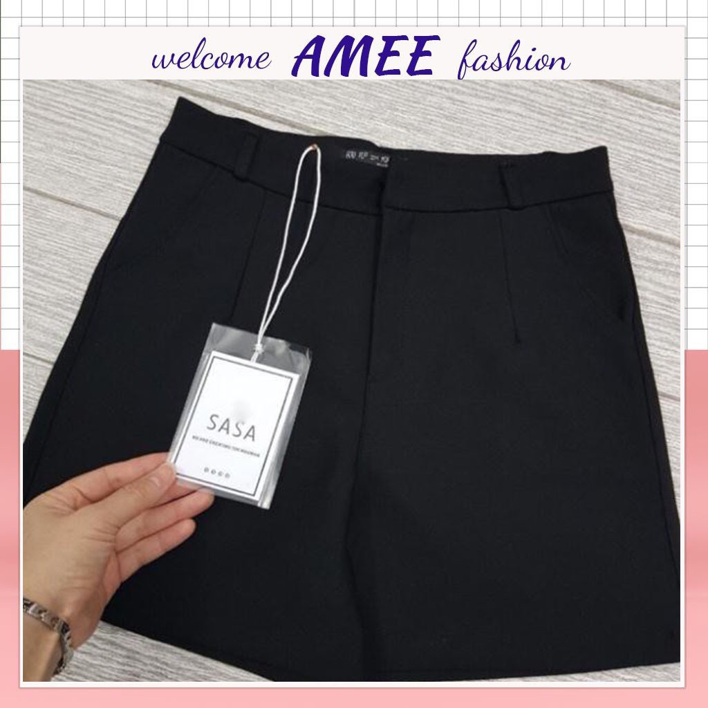 QUẦN SHORT tuyết mưa 1 ly cạp cao Amee Fashion