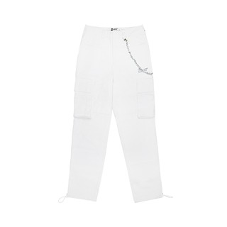 Quần nữ kaki túi hộp màu trắng local brand DAVIES -Box Pant