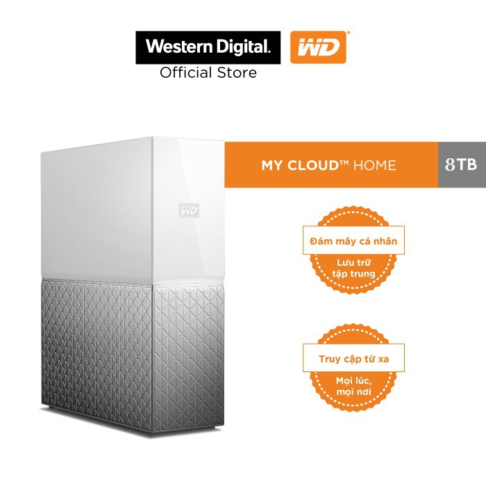 Ổ cứng WD My Cloud 8TB-3.5&quot; Personal Cloud (Network Drives)-.