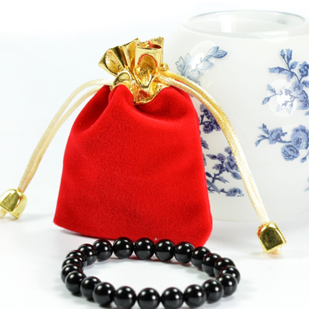 Set 12 Túi Dây Rút Đựng Trang Sức Bằng Vải Nhung Nhiều Màu Sắc