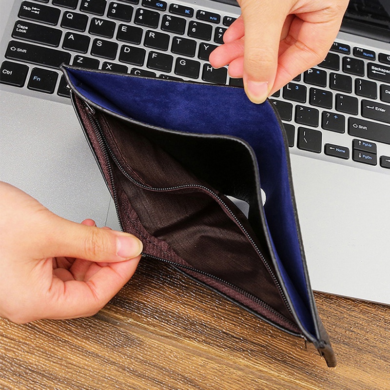 Ví ngắn IELGY cỡ lớn có nhiều ngăn đựng thẻ thời trang công sở cho nam