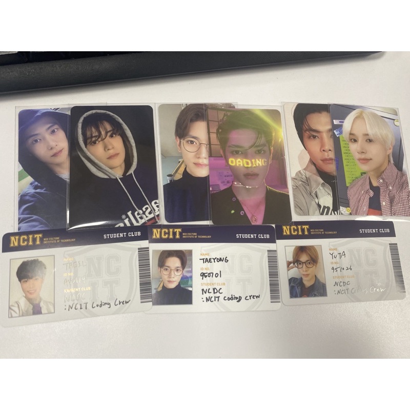 Card ảnh thẻ Jaehyun, Taeyong, Jungwoo, Johnny trong set NCIT - Nhóm nhạc NCT 127