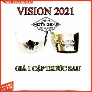 Ốp Dè Trước Sau Vision 2021 Inox