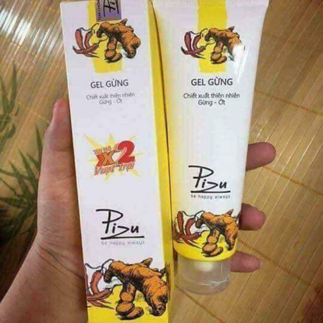 Gel gừng - tan mỡ pizu