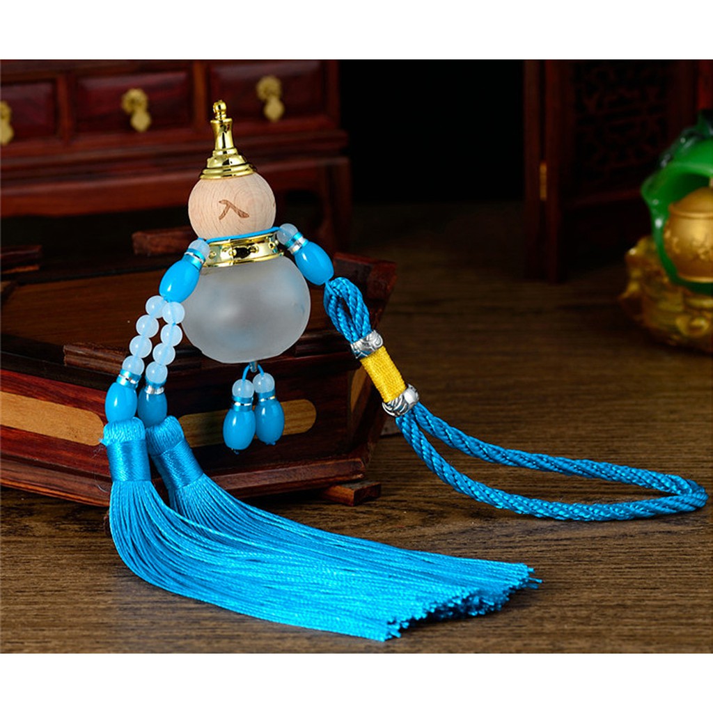 Bình hồ lô tỏa hương (khuếch tán tinh dầu) Tấn Lộc Tấn Tài (xanh lam)