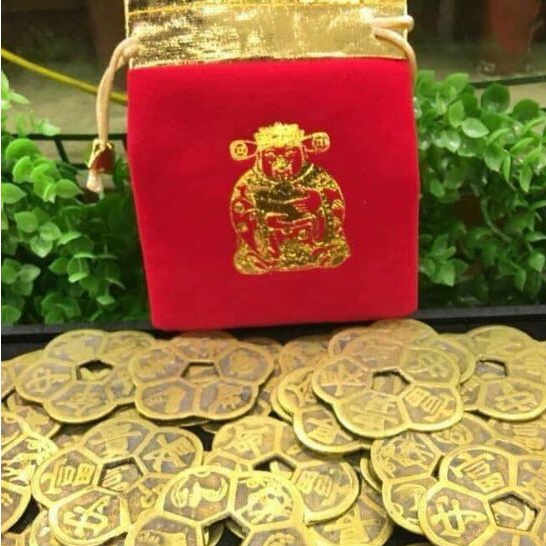 Túi Rút Nhung Đỏ Hàng Loại Đẹp, Size To Đựng Vòng Tay, Trang Sức Combo 100 Cái