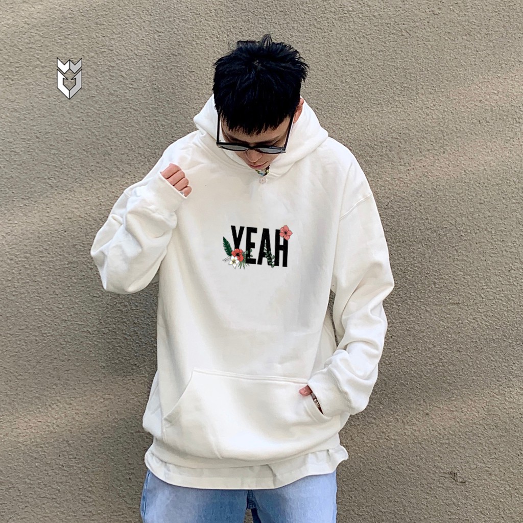 Áo nỉ hoodie Unisex nam nữ Yeah, áo khoác form rộng - GW Shop