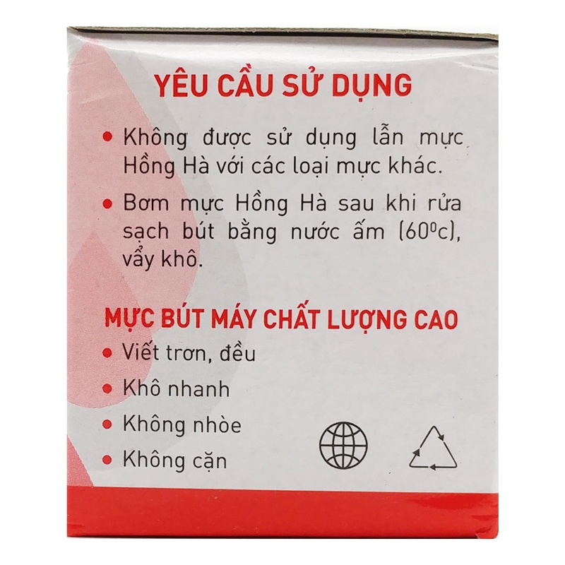 Mực Bút Máy Hồng Hà 3434 - Mực Đỏ
