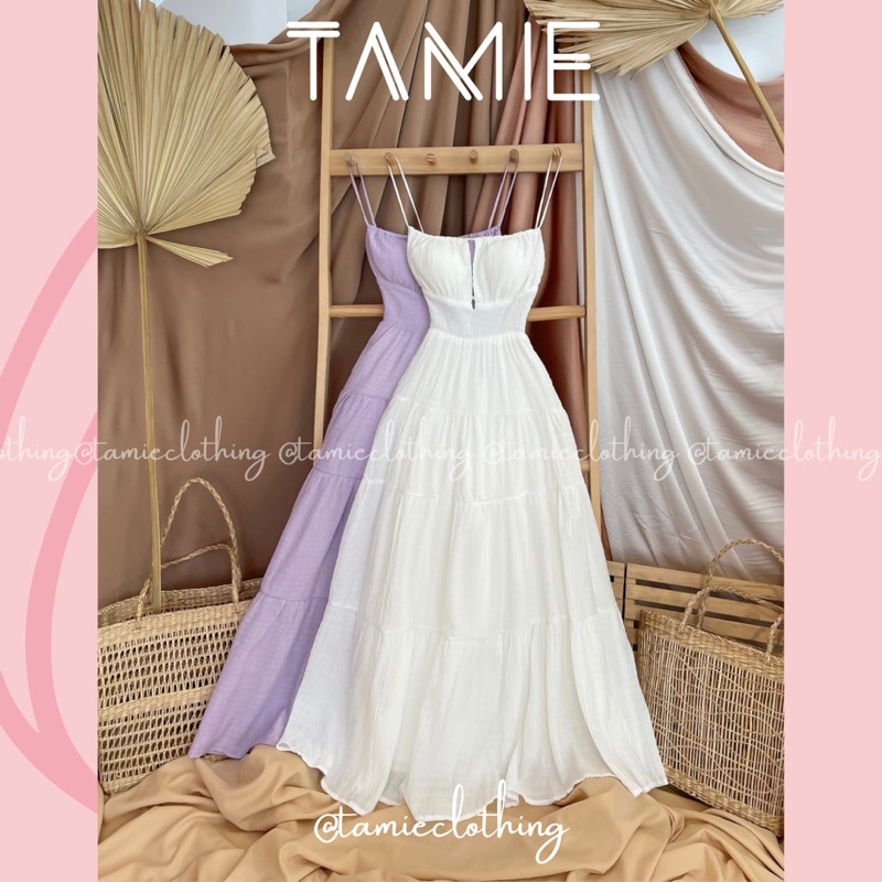 Đầm Maxi Dây mảnh Hở lưng Khoét ngực TAMIEclothing | BigBuy360 - bigbuy360.vn