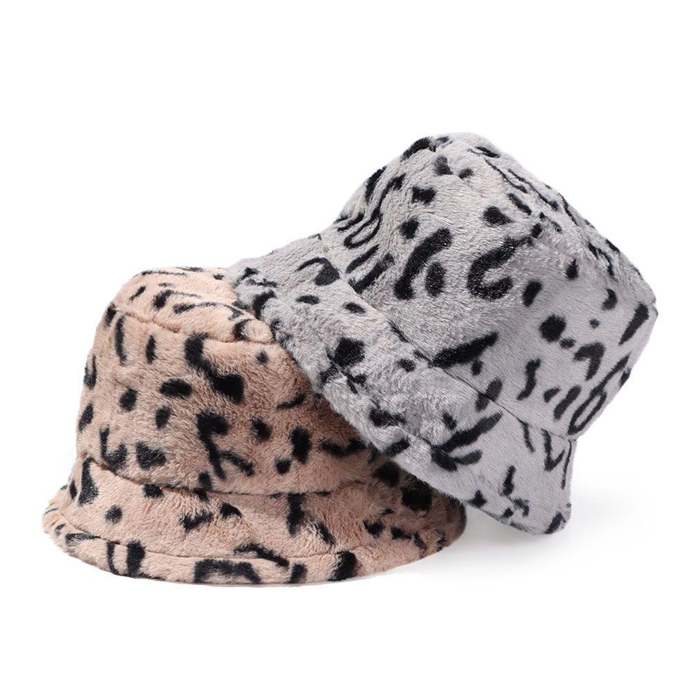 Mũ Bucket Phủ Lông Giả Mềm Mại Chống Nắng Thời Trang